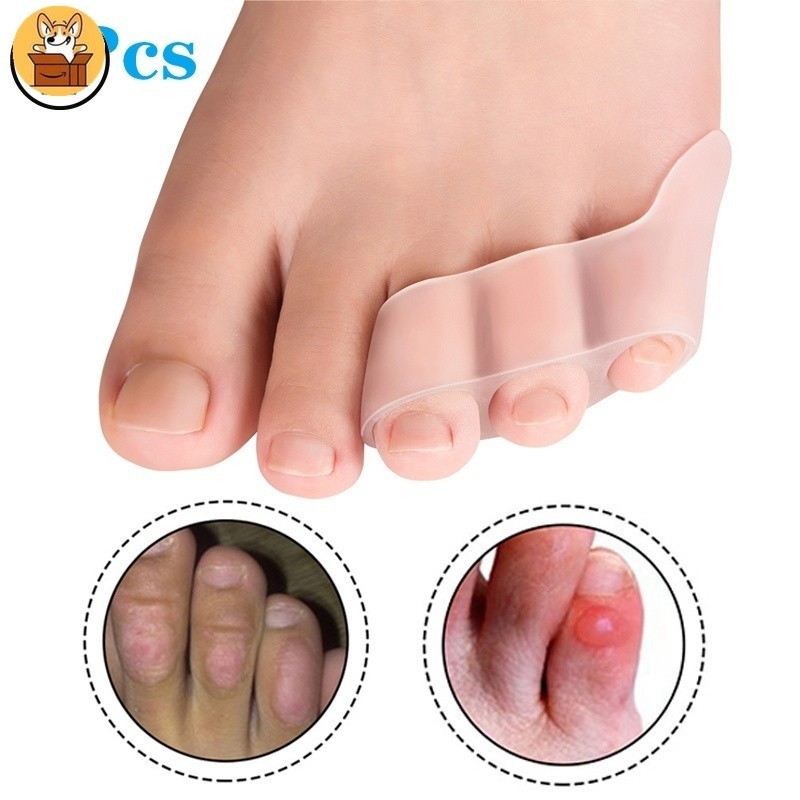 【 Am-az 】 Pain-Pés Livres | Separador De Silicone De Três Furos Com Proteção Sobreposta Para Os Dedos Dos