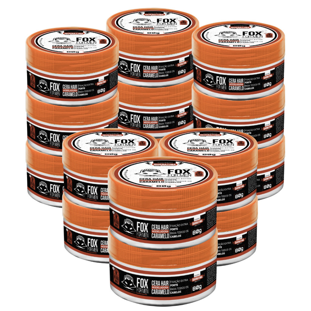 Cera Modeladora Caramelo Fox For Men 80g 15 Unidades em Oferta na Shopee