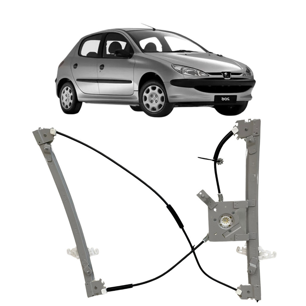 Máquina Vidro Peugeot 206 Elétrica Lado Direito 2008 2009 em Oferta na Shopee