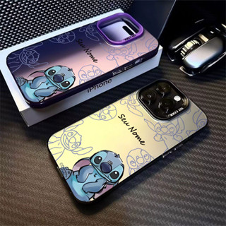Capinha capa de Com nome personalizado Lilo e Stitch para iPhone 11 12 13 15 14 16 Pro Max Xr Xs Max 7+ 8 Plus Case em Oferta na Shopee