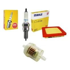 Kit Filtro Ar Combustivel e Vela ngk Honda Biz 125 ate 2010