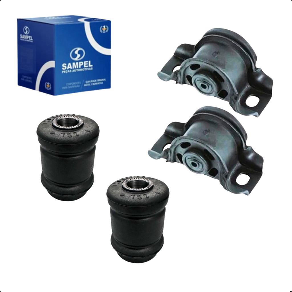 Kit 04 Buchas da Bandeja Dianteira Ipanema Kadett Sampel
