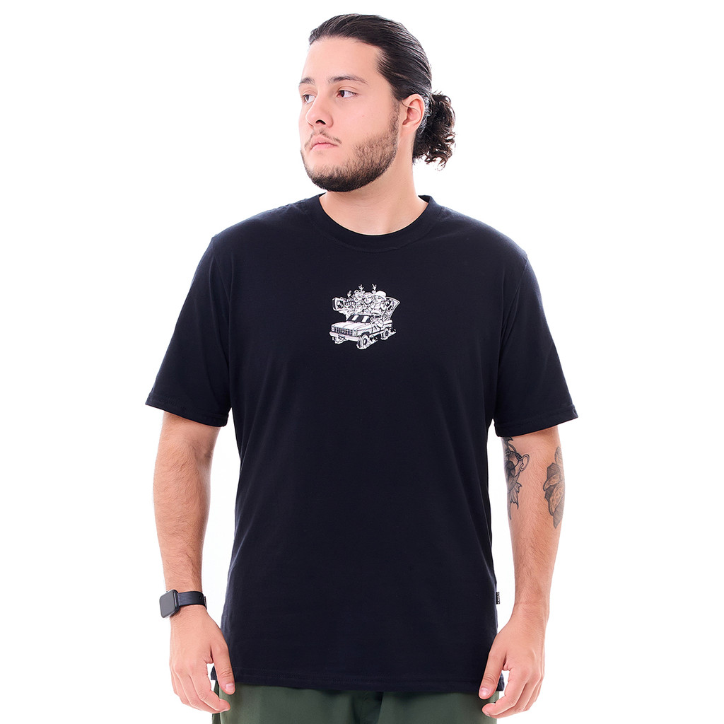 Camiseta Classic Party Car Preto Knulu em Oferta na Shopee