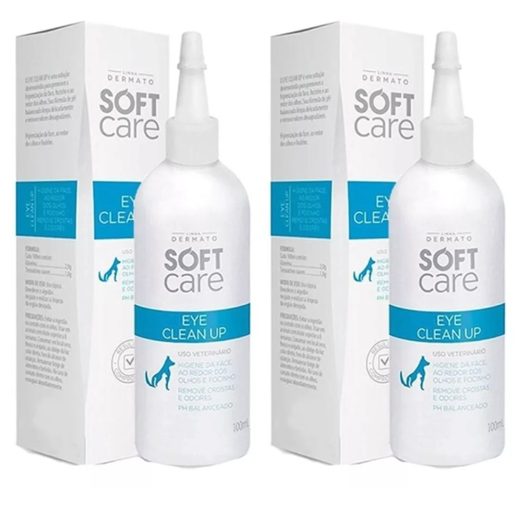 02 Eye Clean Up Soft Care 100 ml Higiene Da Região Dos Olhos em Oferta na Shopee