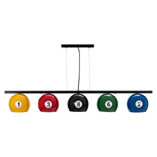 Lustre Pendente Snooker 5 Bola Sala Jogos Mesa Bilhar Sinuca