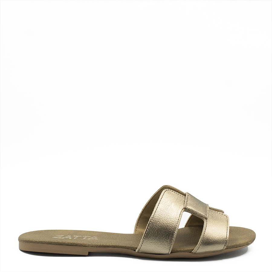 Rasteira Zatta H Couro Milena - Women Shoes