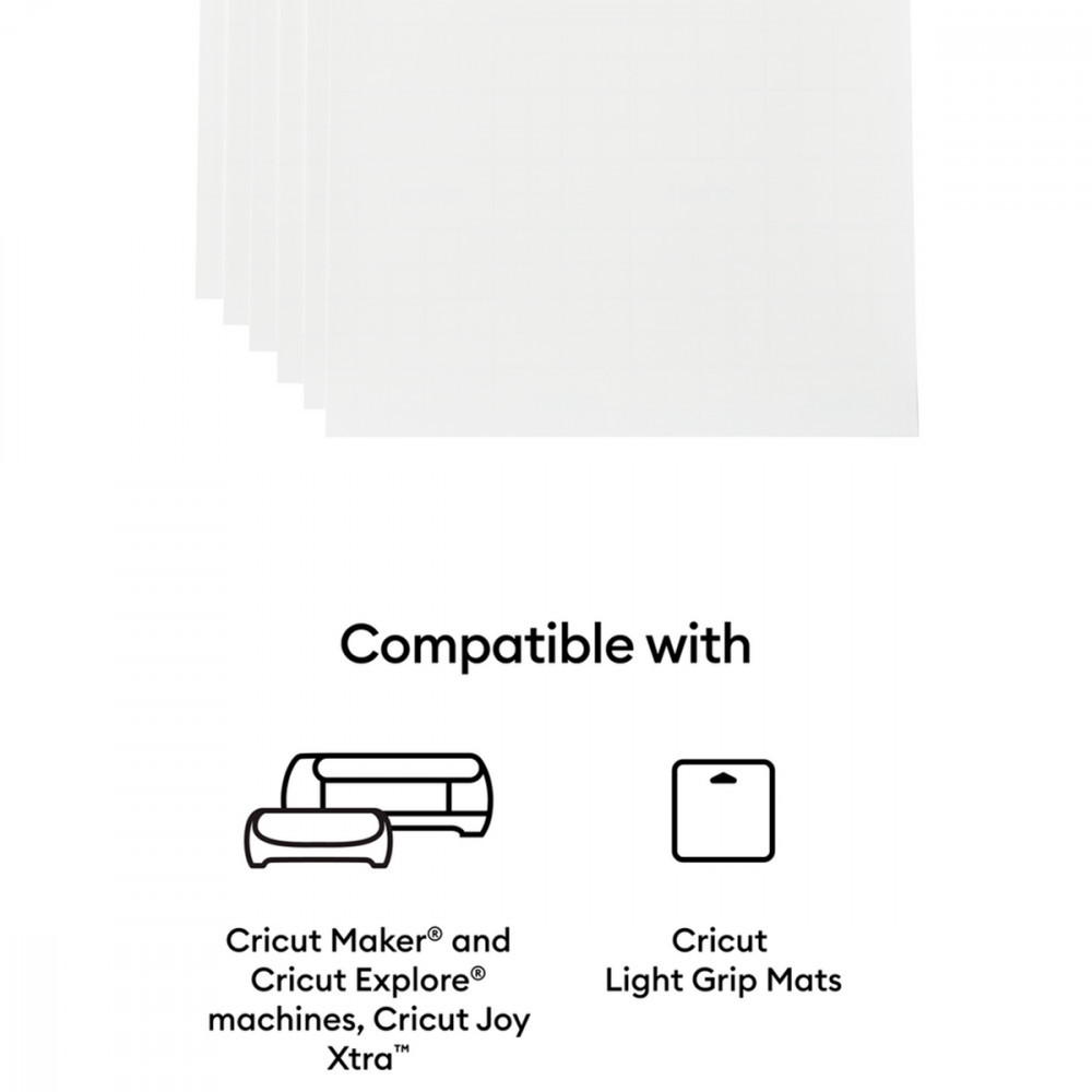 Vinil Adesivo Imprimível Cricut Branco 21,6x27,9 cm (12 Folhas) — imagem 2 de 2