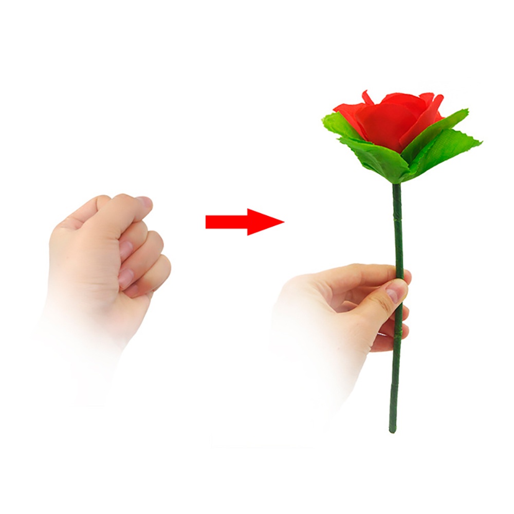 Mágica Rosa De Aparição + Lenço De 23 Cm folding rose