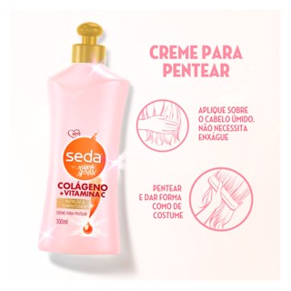 Creme Para Pentear Seda By Niina Secrets Colágeno E Vitamina C 300ml