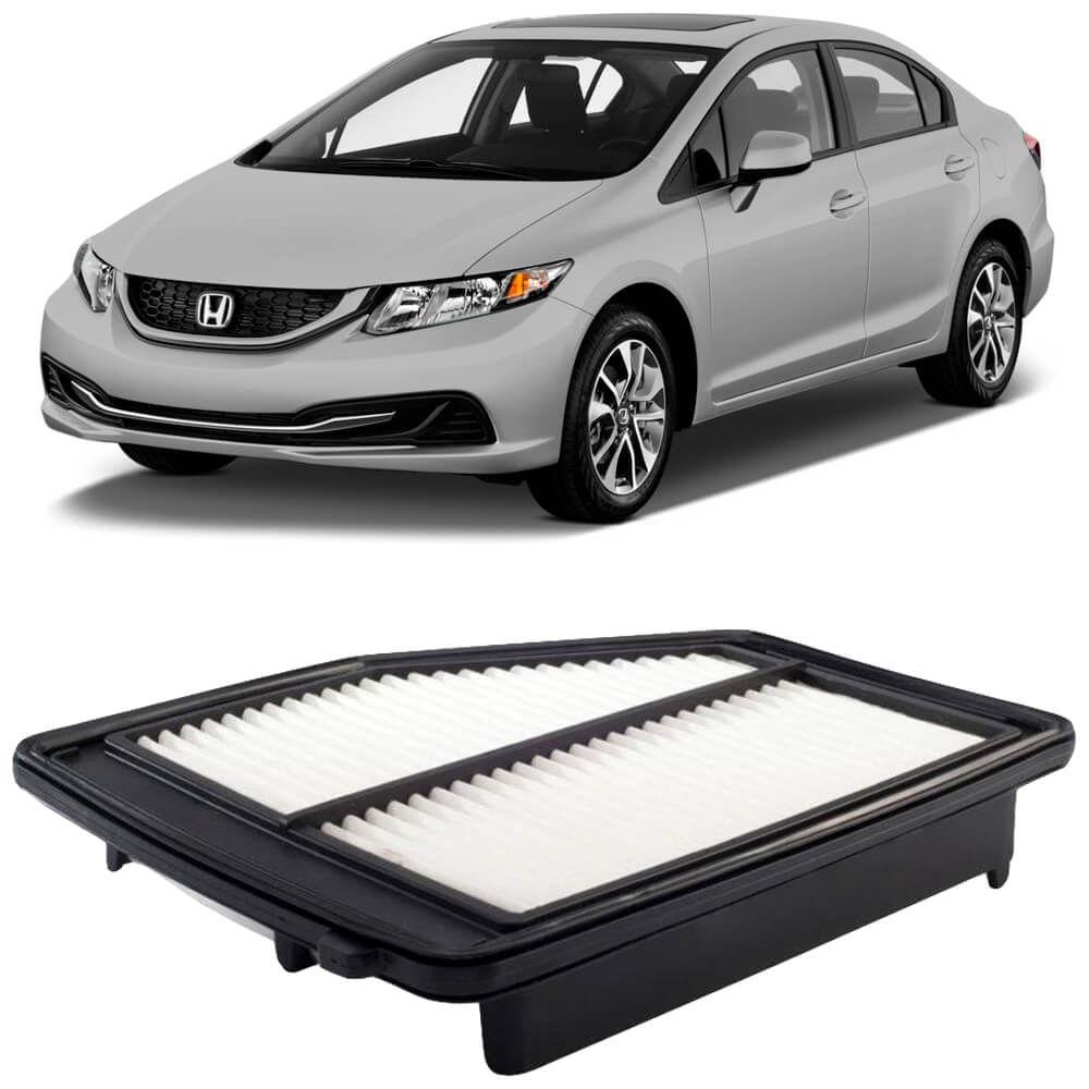 Filtro Ar Honda Civic 1.8 2.0 2007 A 2016 Metal Leve em Oferta na Shopee
