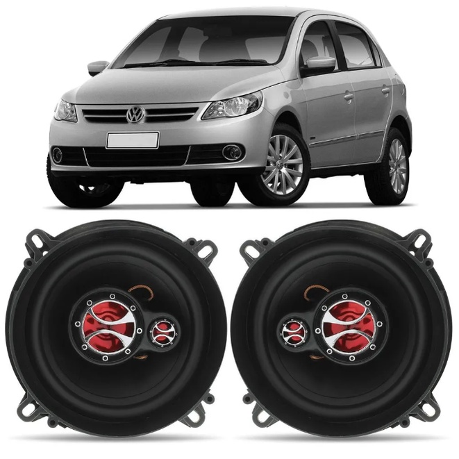 KIT Alto Falante Gol G5 gG6 Traseiro 5 Polegadas - KF.226