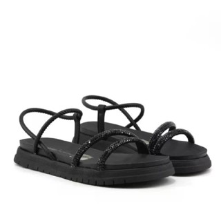 Sandália Dakota Flatform Metalizada Preto