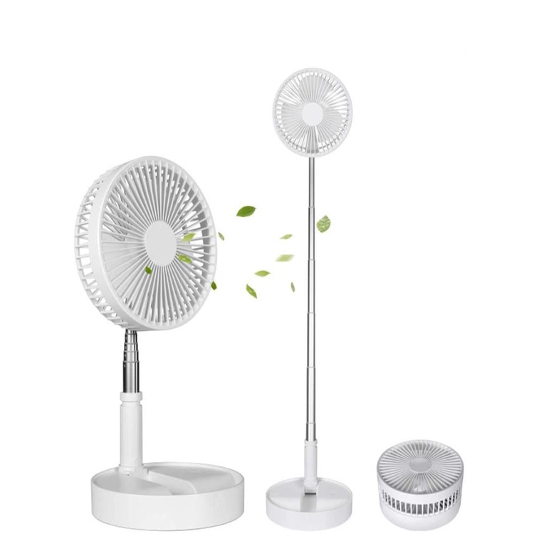 Ventilador Portátil Dobrável 4 Velocidades Recarregável USB Retrátil Mesa Coluna Forte Silencioso em Oferta na Shopee