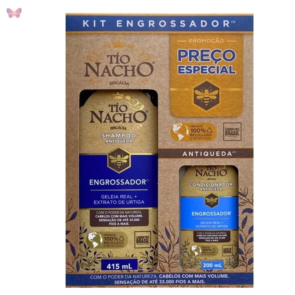 Tio Nacho Kit Engrossador Shampoo 415ml Condicionador 200ml