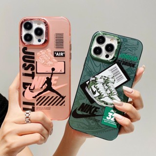 Folhetos De Basquetebol AJ Galvanizados Sapatos Cartoon À Prova De Choque Para iPhone 15 14 11 12 13 Capa Pro Max