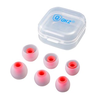QKZ 3 Pares Pontas De Silicone De Substituição Universal Para Fones De Ouvido Intra-Auriculares
