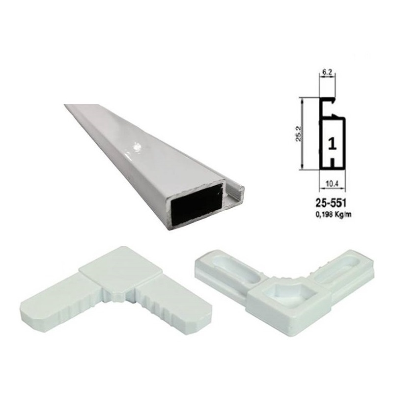 Cantoneira Tela Mosquiteira Nylon Branco ou Preto C/ 4 Unidades
