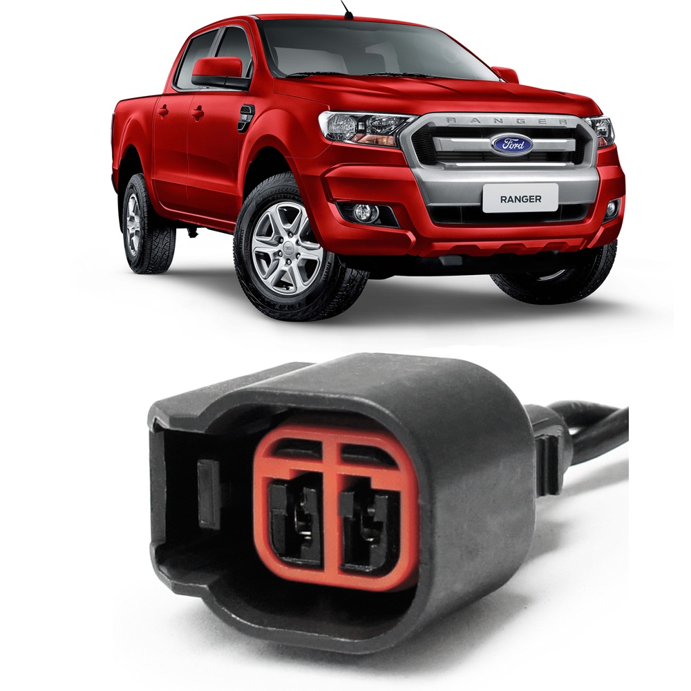 Plug Conector Chicote Bico Injetor Ford Ranger Flex Ecosport Focus Fusion
