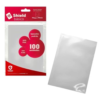 Sleeve Central Shield Básico 100 Un - Pokémon Magic Yugioh Photocard Kpop Naruto Protetor de cartas (65 X 90 Mm) em Oferta na Shopee