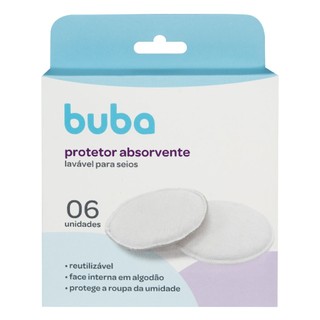 Kit Protetor Absorvente Para Seios 6 Unidades 13232 - BUBA em Oferta na Shopee