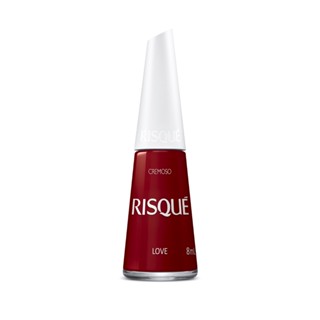 Esmalte Vermelho Love Risque Cremoso Vermelho Manicure 8Ml