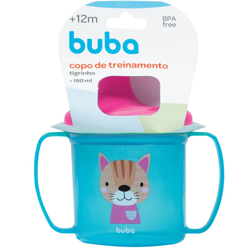 Copo De Treinamento Tigrinho Para Bebês 180ml 12647 Buba - Mom & Baby