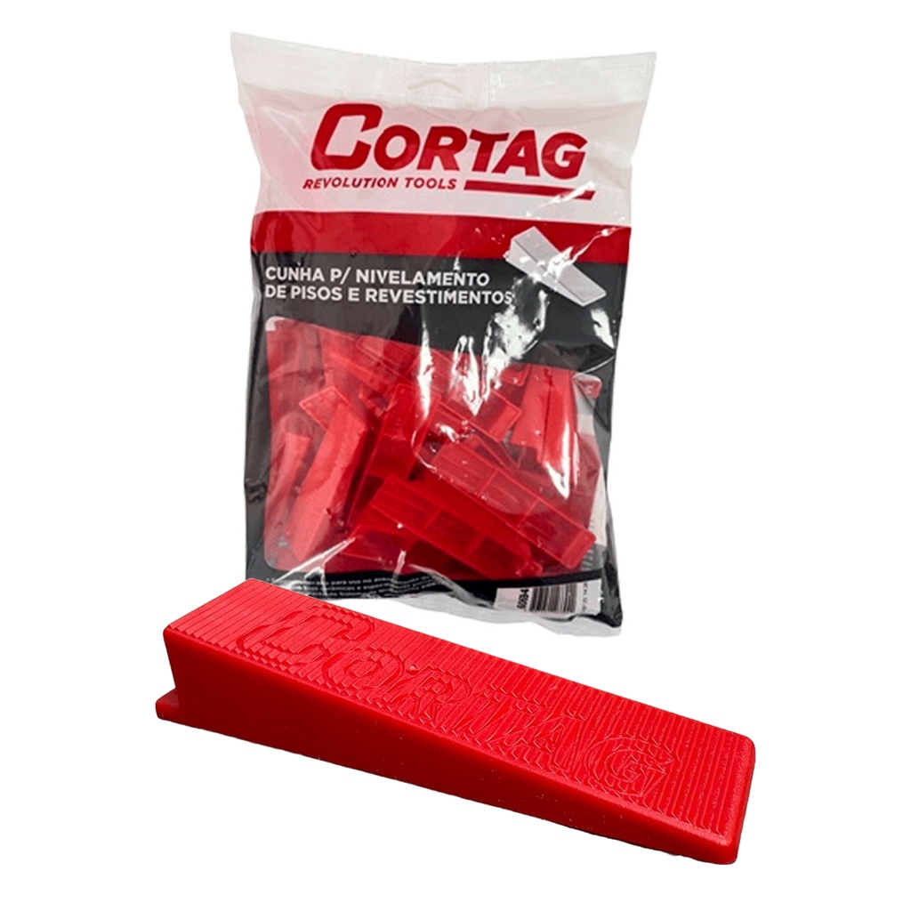 Kit 100 Cunhas Porcelanato Piso Nivelamento Original Cortag