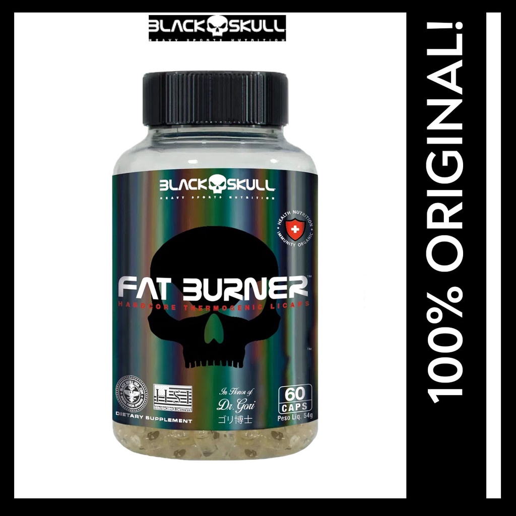 Termogênico Black Skull Fat Burner 60 Caps