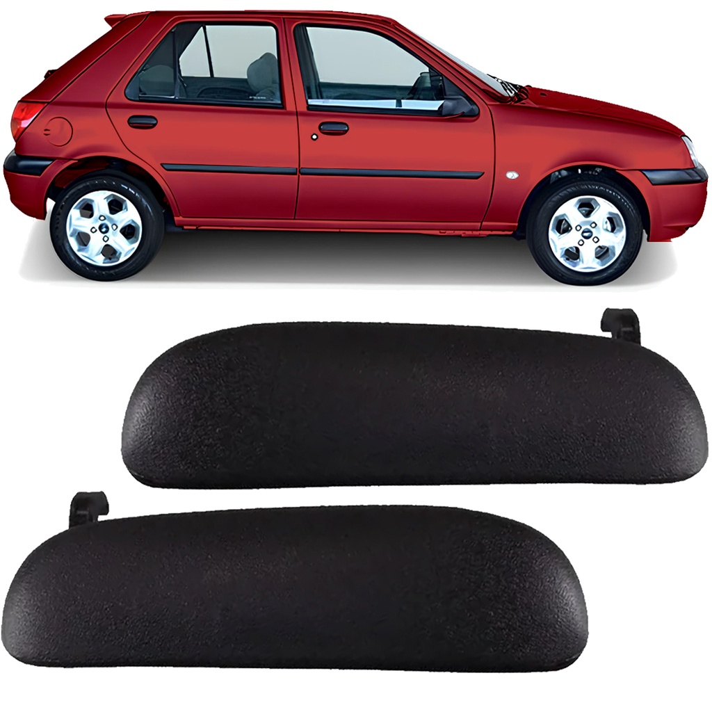 Par Maçaneta Externa Porta Traseira Escort 1997 a 2004 Fiesta Street 1996 a 2006