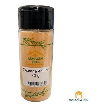Tempero Pote Guarana Em Pó 100% Natural 70g - Armazém Real