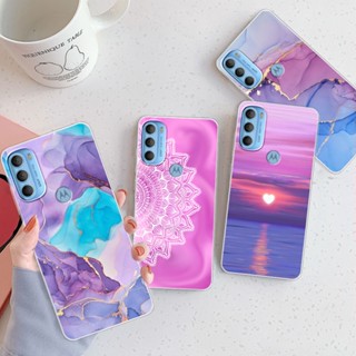 Motorola MOTO G71 5G (XT2169-1) 2022 Caixa De Silicone TPU Macia Para MotoG 71 Capa Traseira Padrão De Gato Da Moda Concha Do Pára-Choques Transparente