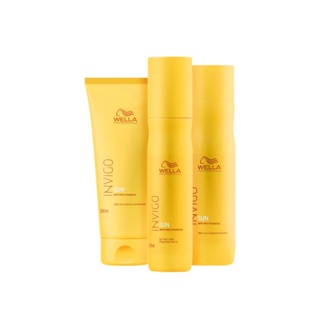 Kit Wella Invigo Sun Shampoo+ Cond+ Leave-in em Oferta na Shopee