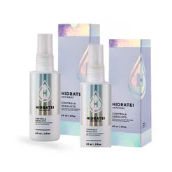 Kit 2 Leave-in Controle Absoluto Hidratei Antifrizz 60ml Proteção Térmica Efeito Liso Brilho