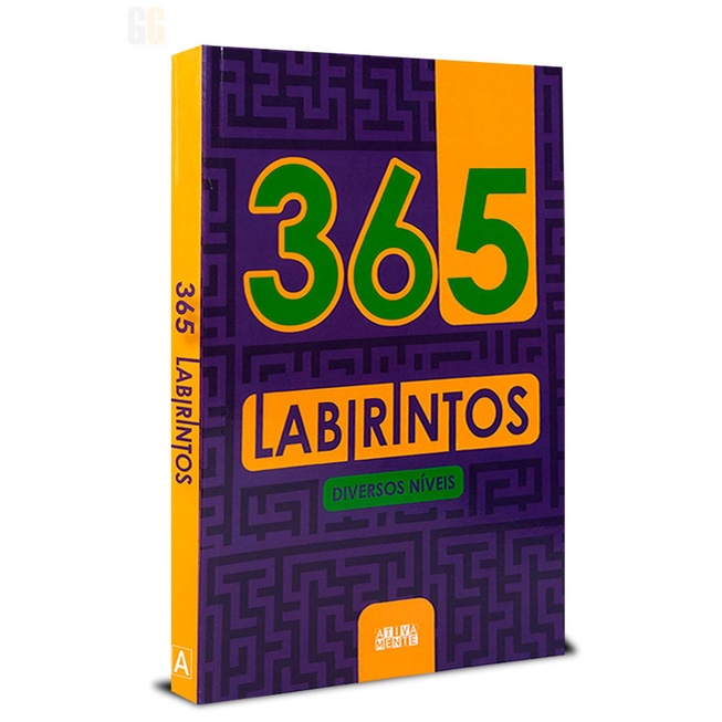 Livro infantil - 365 Labirintos | Diversos Níveis - Idade 10+