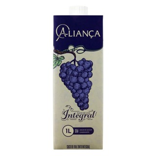 Suco Integral Uva Tinto Aliança 1 Litro
