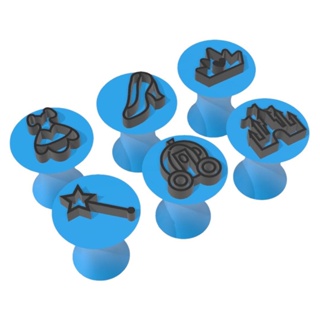 Kit 6 Carimbo Marcador Brigadeiro Cinderela Princesa Desenho em Oferta na Shopee