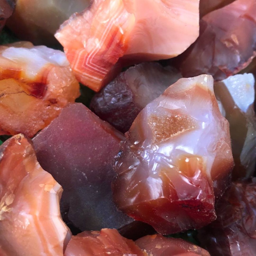 Agata Cornalina Bruta Pedra Natural