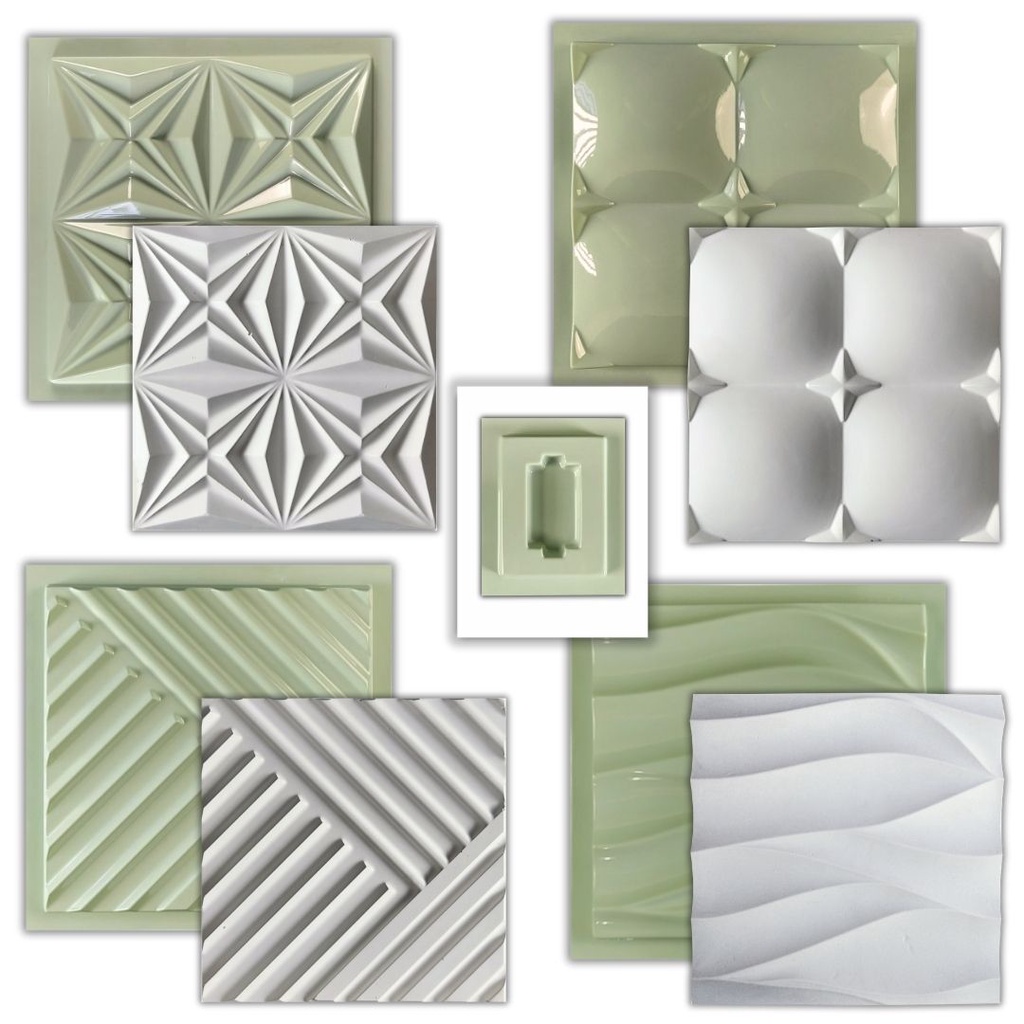 Conjunto 5 Formas Gesso 3d Lindíssimo