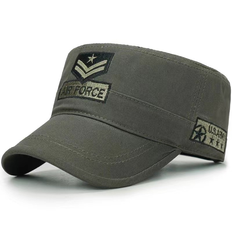 Boné Militar do Corpo de Fuzileiros Navais dos EUA, Boné Camuflado de Topo Reto para Homens