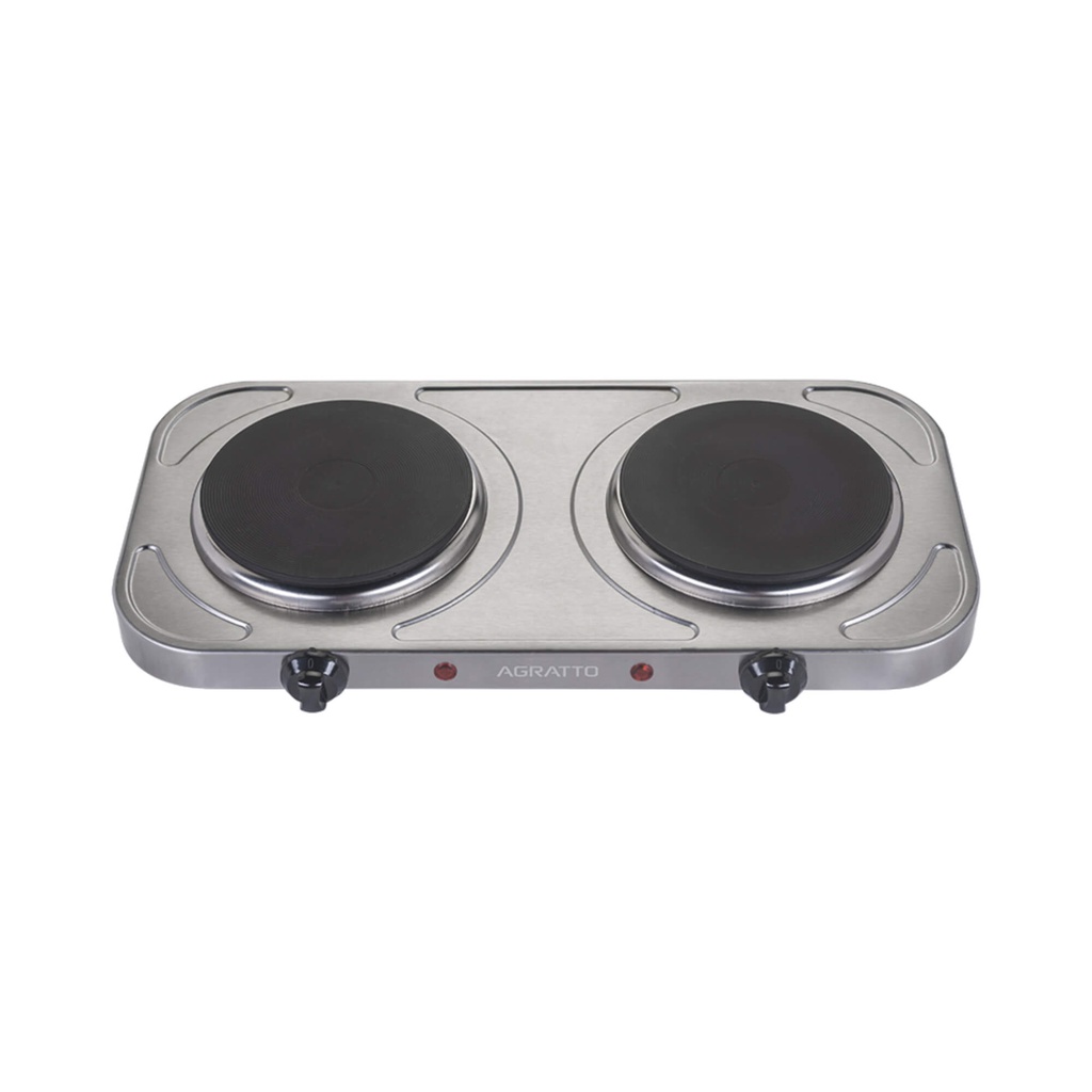 Fogão Elétrico De Mesa Portátil 110v/220v Agratto 2000W 2 Bocas