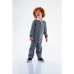Jaqueta Bomber em Malha Xadrez Jacquard Masculina Infantil Up Baby