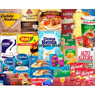 Super Cesta Básica Premium Produtos De Marca 30 Itens Doação em Oferta na Shopee