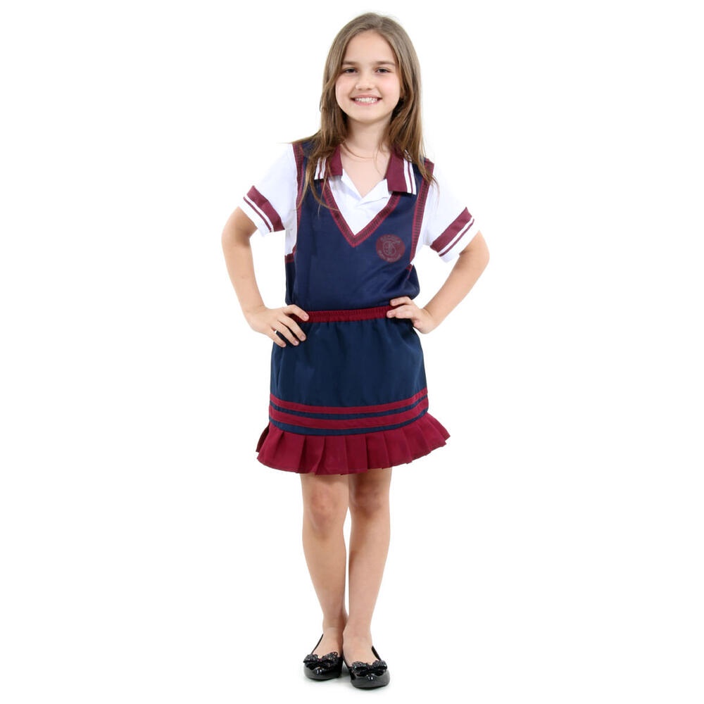 Fantasia Poliana Com Saia Infantil - As Aventuras De Poliana em Oferta na Shopee