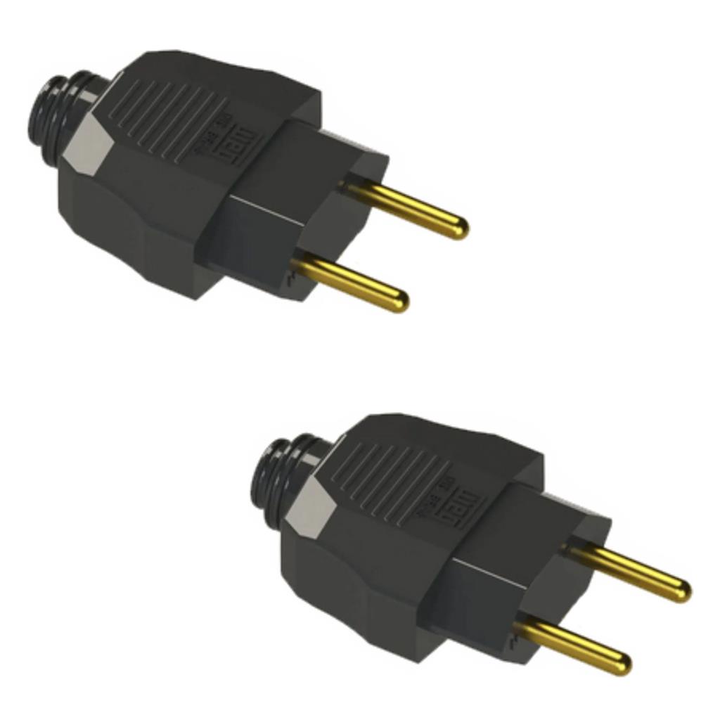 Kit 2 Plugues Machos 180? 2P 20A 250V Axial Prensa Cabo em Oferta na Shopee