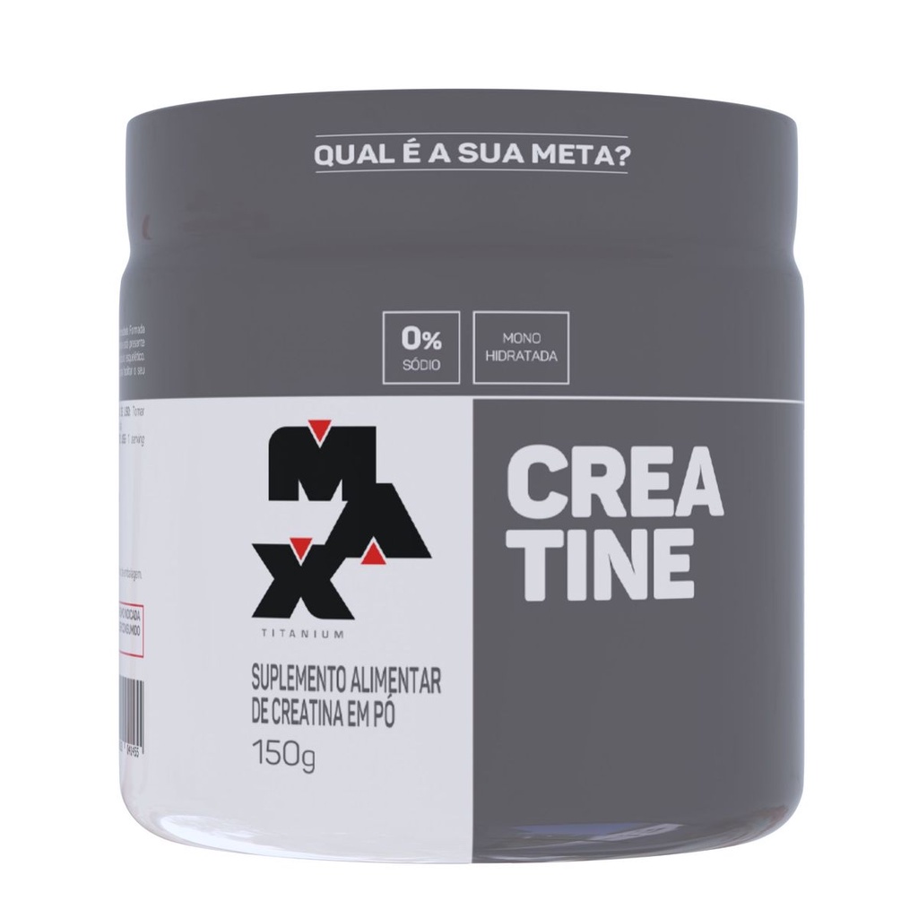 Creatina Monohidratada Max Titanium 100% Pura 150g