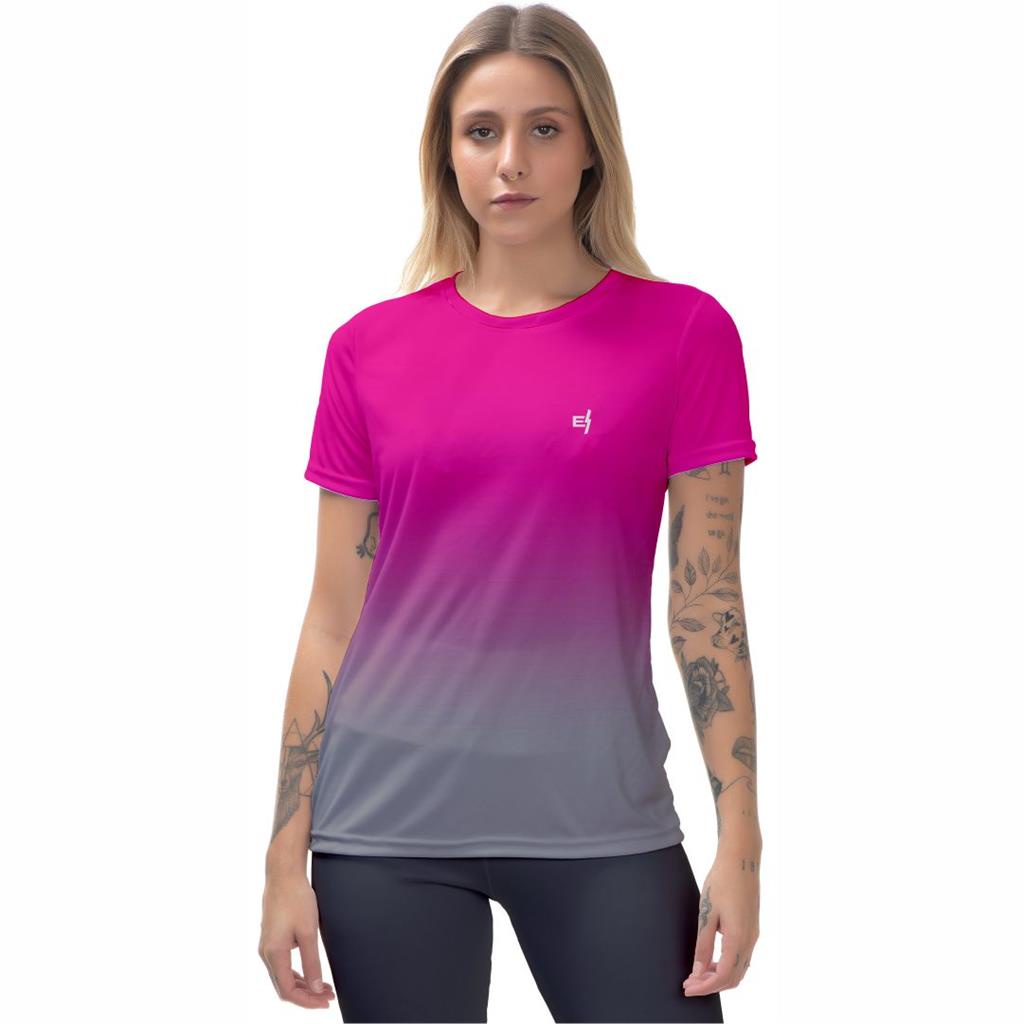Blusa Feminina Fitness academia Caminhada Treino musculacao Caminhada Dry Fit Ante Suor protecao UV