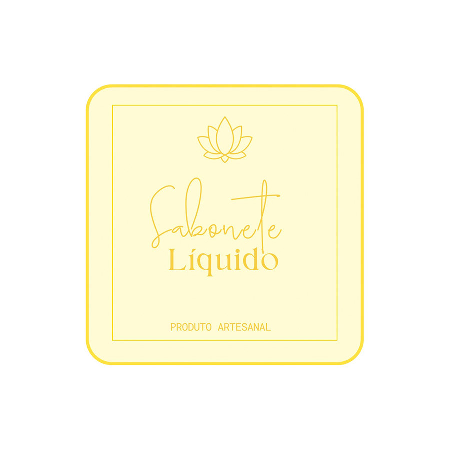 Adesivo "Sabonete Líquido" - Ref.2245 - Hot Stamping - 20 unidades - Stickr - Rizzo - Home & Living