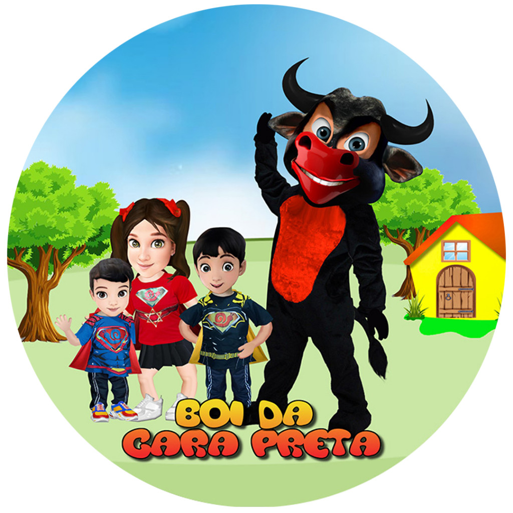 Painel Festa Tema Boi Boi Da Cara Preta 50x50 Tecido Com Elástico em Oferta na Shopee