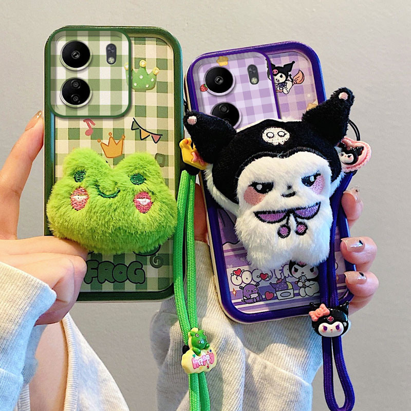 Capa De Boneca De Pelúcia Para Xiaomi Redmi 13C , POCO C65 , 4G , Telefone , 23100RN82L , 23106RN0DA , 23108RN04Y , 2311