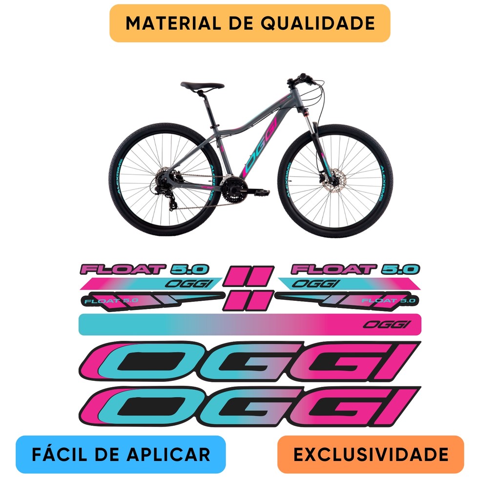 Adesivo OGGI Quadro Colorido Mountain Bike Premium MTB